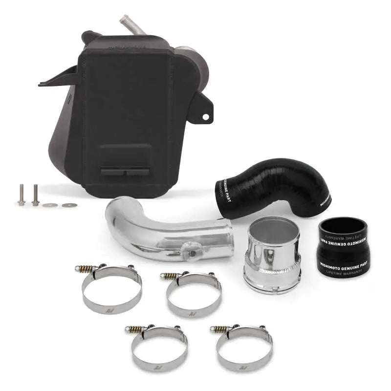 Mishimoto Mishimoto 2017+ Ford 6.7L Powerstroke Air-To-Water Intercooler - Micro-Wrinkle Black
