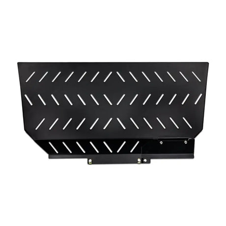 Black metal skid plate with ventilation slots for Ford F-150 Raptor Raptor skid plate protection