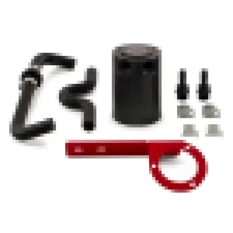 Mishimoto 2017+ Honda Civic Type R Baffled Oil Catch Can Kit - Red 