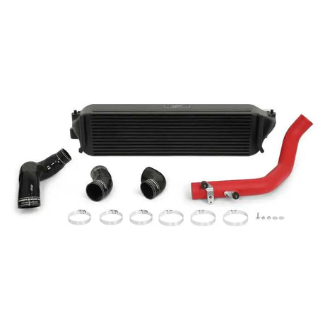 Mishimoto 2017+ Honda Civic Type R Intercooler Kit - Black Intercooler Red Pipes 