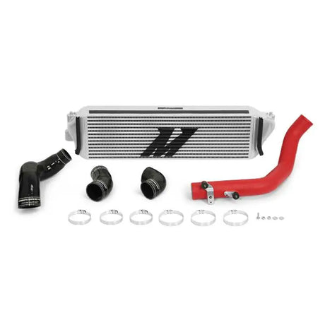 Mishimoto Mishimoto 2017+ Honda Civic Type R Intercooler Kit - Silver Intercooler Red Piping