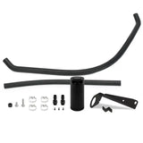 Black oil catch can kit for Dodge Ram with baffled oil catch system