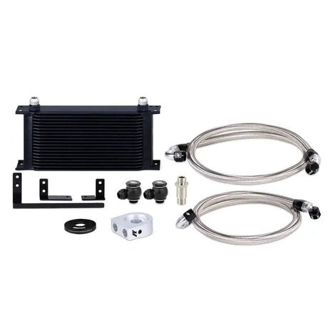 Oil cooler kit for Mazda Miata ND2 from Mishimoto in black for better cooling performance