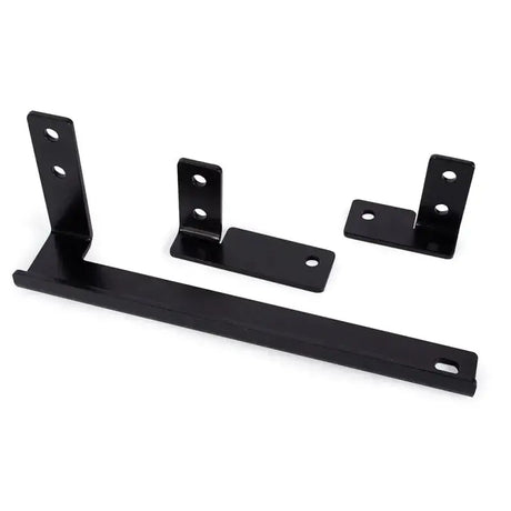 Black metal mounting brackets for Mishimoto 2019+ Mazda Miata ND2 thermostatic oil cooler kit