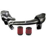 Carbon fiber gloss air intake system with red filters for BMW G8X M3/M4