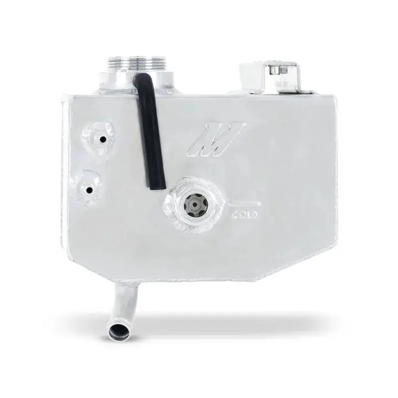 Silver aluminum coolant reservoir for Ford Bronco EcoBoost expansion tank upgrade