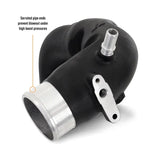 Mishimoto 2021 + Ford Bronco 2.7L High-Mount Intercooler Pipe Upgrade Kit - Wrinkle Black - Truck & Automotive