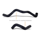 Black pre-molded rubber hoses for Subaru BRZ and Toyota GR86 baffled oil catch kit