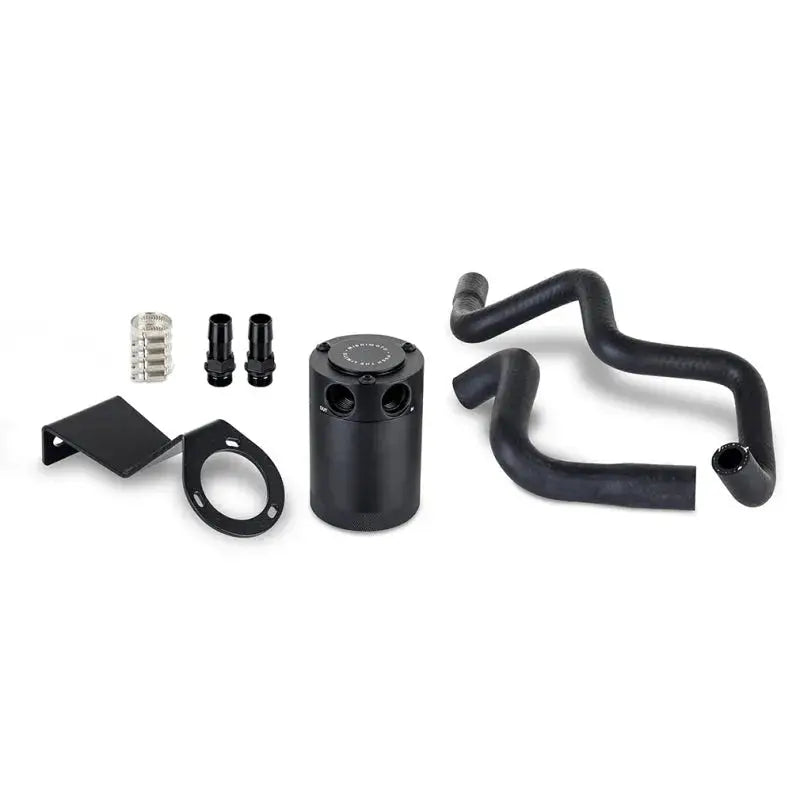 Black oil catch can kit for Subaru BRZ and Toyota GR86 with baffled oil catch design