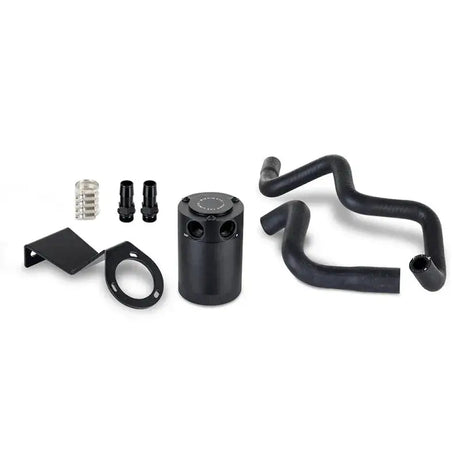 Black oil catch can kit for Subaru BRZ and Toyota GR86 with baffled oil catch design