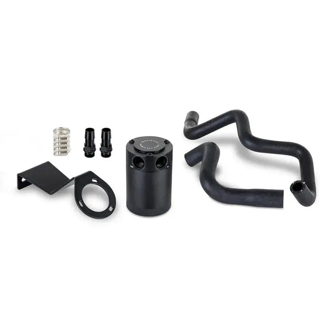Black oil catch can kit for Subaru BRZ and Toyota GR86 with baffled oil catch design
