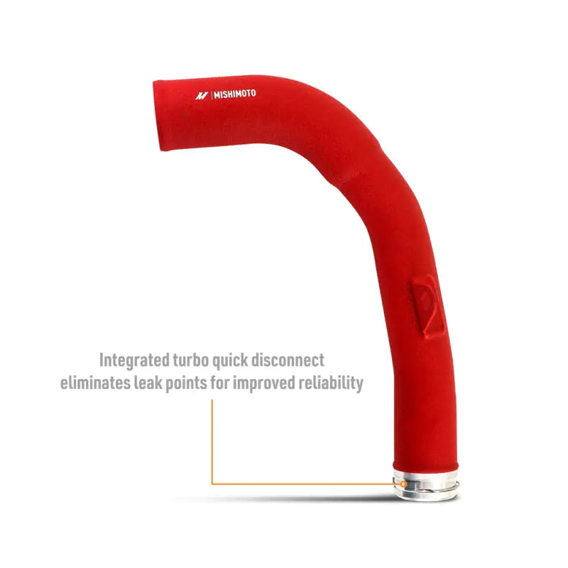 Mishimoto 2022 + Subaru WRX Charge Pipe - Wrinkle Red