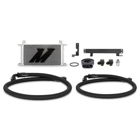Automotive oil cooler kit for Subaru WRX 2022+ Silver Mishimoto oil cooler kit