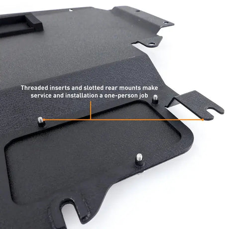 Mishimoto 2023 + Nissan Z Skid Plate Engine - Wrinkle Black - Body Armor & Protection