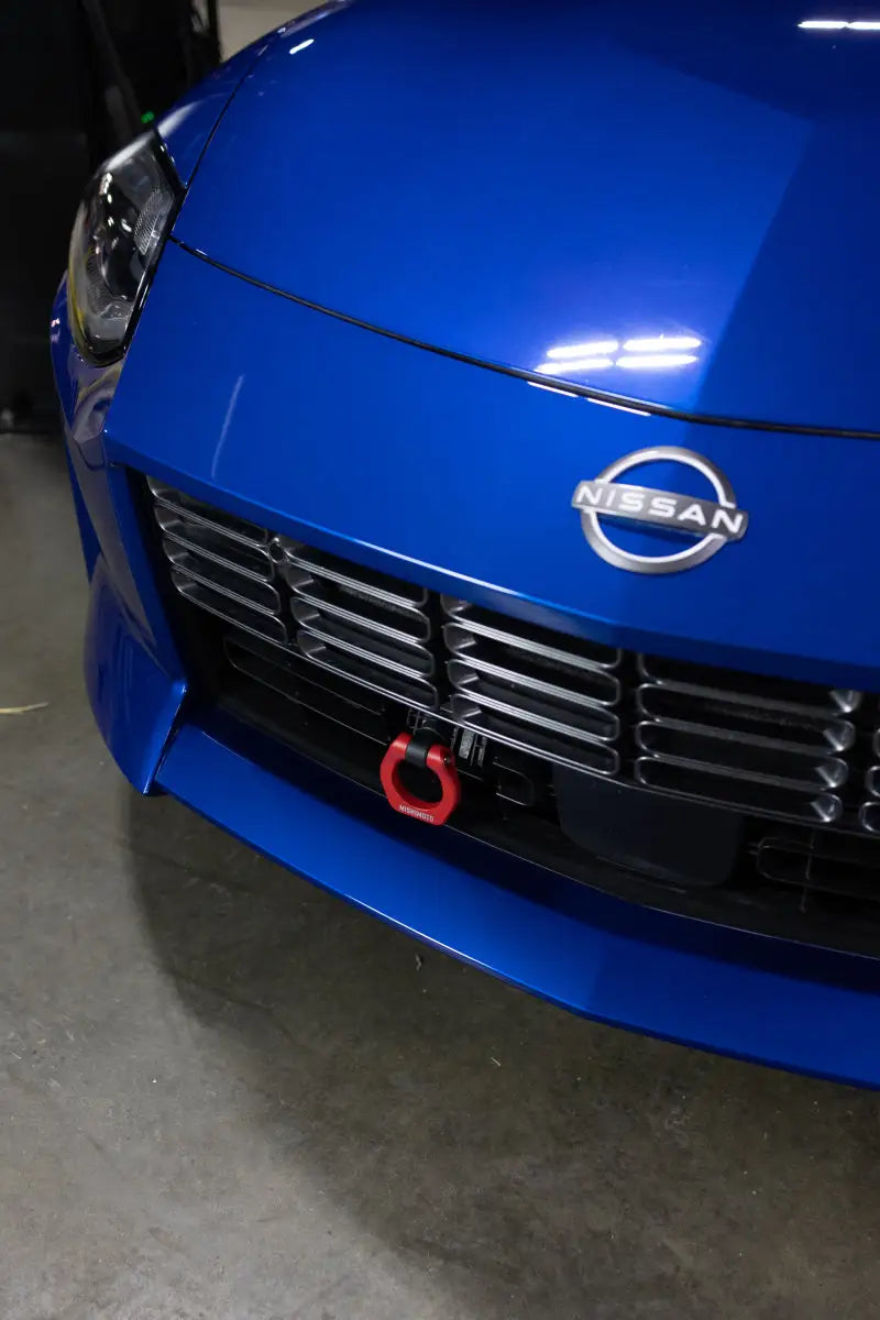 Blue Nissan Z tow hook front for Nissan Z tow and RV parts & accessories fitting