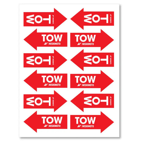 Red Tow arrow stickers sheet for Nissan Z tow hook RV parts & accessories