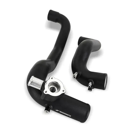 Black aluminum high mount int pipes for Mishimoto 21+ Bronco 2.3L high mount int kit
