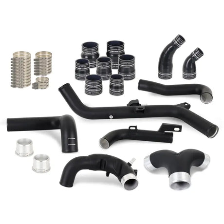 Mishimoto 21 + Bronco 2.7L Intercooler Pipe Kit Micro Wrinkle Black - Truck & Automotive
