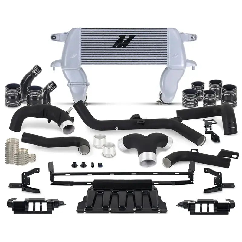 Mishimoto 21 + Ford Bronco 2.7L High Mount INT Kit BK Pipes SL Core - Truck & Automotive