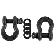 Mishimoto 3/4 Steel D-Ring Shackle Set 2 Pieces - Gun Metal - Winches & Hitches