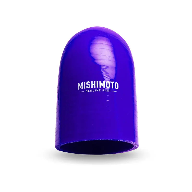 Purple silicone cap on Mishimoto 3.5in 90 Degree Coupler for vehicle’s performance