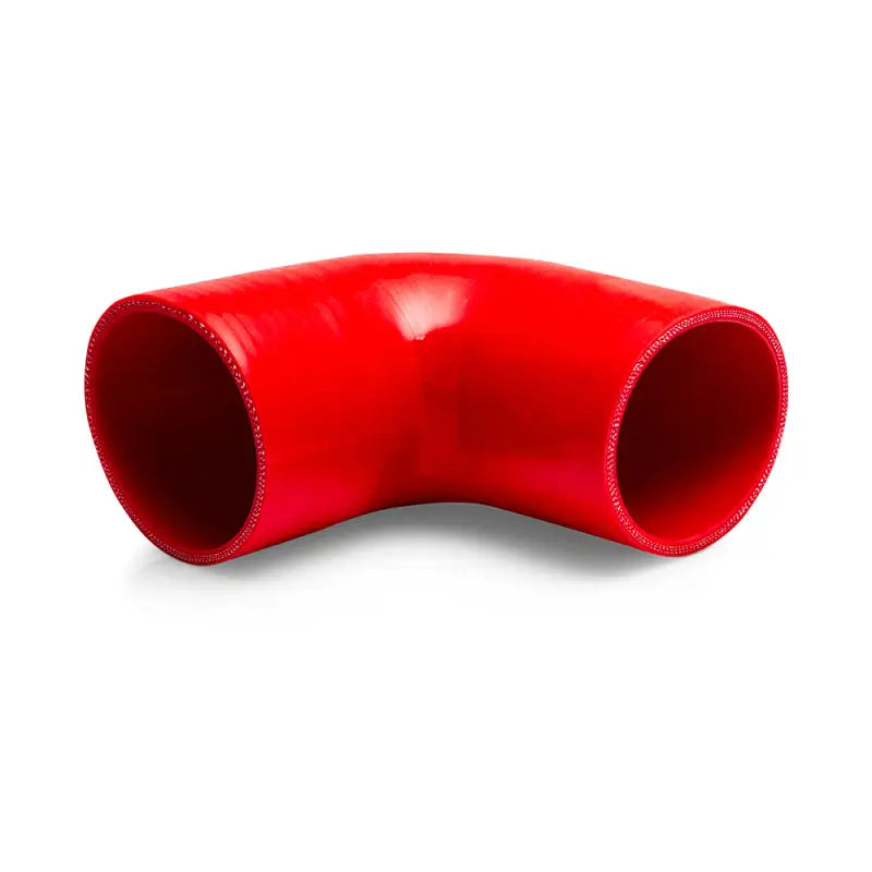 Red silicone elbow hose for vehicle’s performance, Mishimoto 3.5in 90 degree coupler