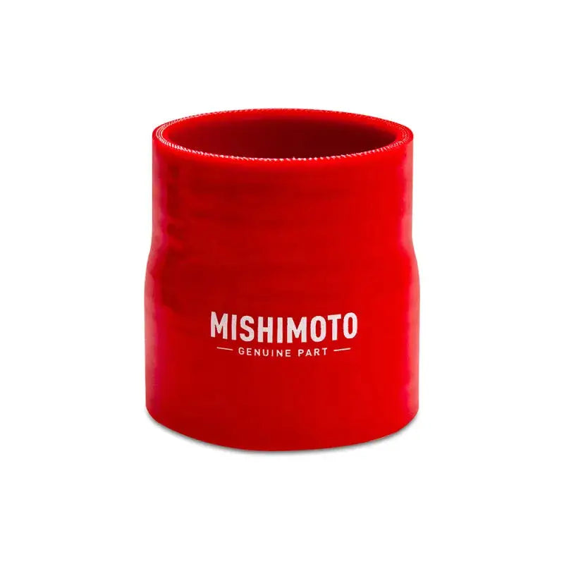 Red silicone transition coupler for mishimoto 3in to 3.5in applications