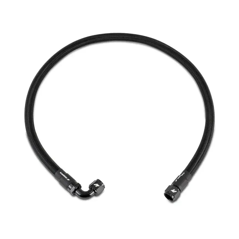 Mishimoto 4Ft Stainless Steel Braided Hose w/ -10AN Straight/90 Fittings - Black - Fabrication