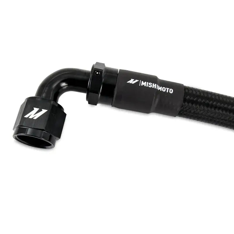 Mishimoto 4Ft Stainless Steel Braided Hose w/ -10AN Straight/90 Fittings - Black - Fabrication