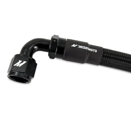 Mishimoto 4Ft Stainless Steel Braided Hose w/ -10AN Straight/90 Fittings - Black - Fabrication