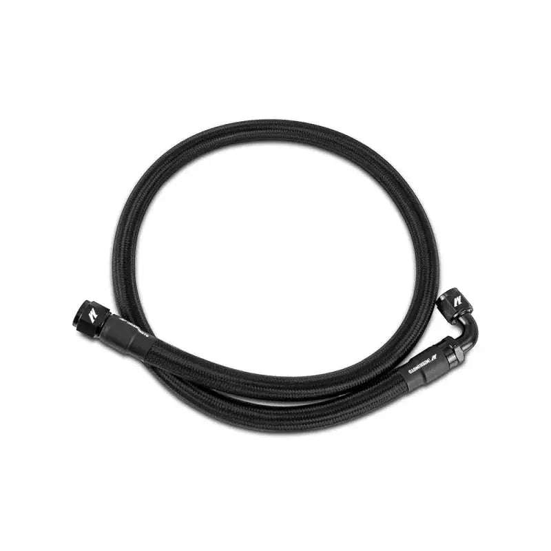 Mishimoto 4Ft Stainless Steel Braided Hose w/ -10AN Straight/90 Fittings - Black - Fabrication