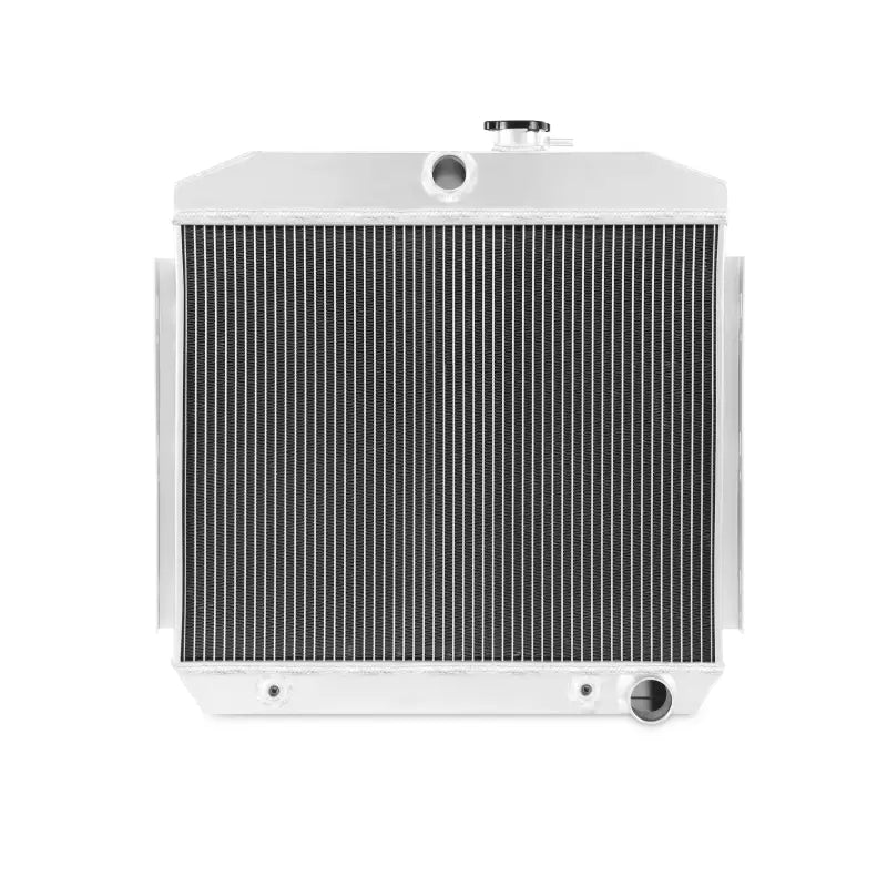 Silver aluminum car radiator for Chevrolet Bel Air Inline 6 Mishimoto radiator upgrade