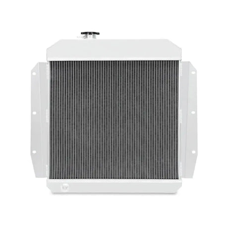 White aluminum radiator for Chevrolet truck Mishimoto 55-59 GM 3100 X-Line Aluminum Radiator