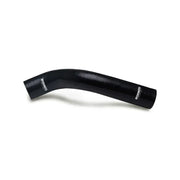 Black curved silicone upper radiator hose for Ford Mustang 67-69 radiator upgrade