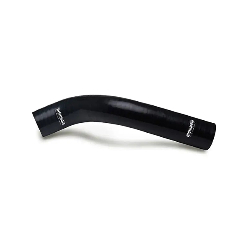 Black curved silicone upper radiator hose for Ford Mustang 67-69 radiator setup