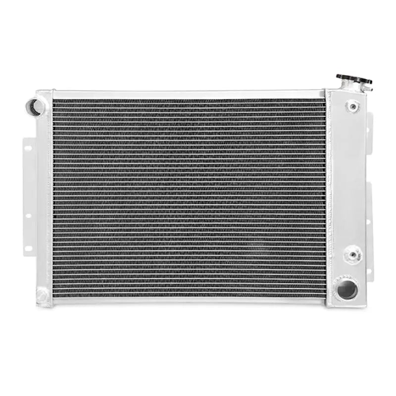 Silver aluminum car radiator for Pontiac Firebird, performance aluminum radiator upgrade