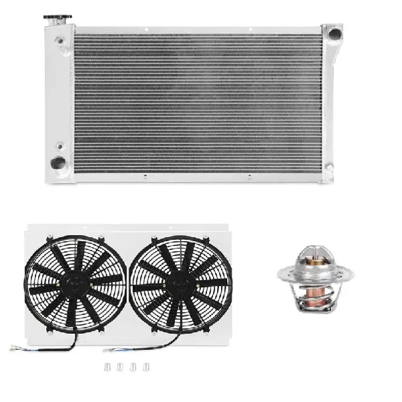 Car cooling system components with Mishimoto cooling package for Chevrolet Blazer and Chevy trucks