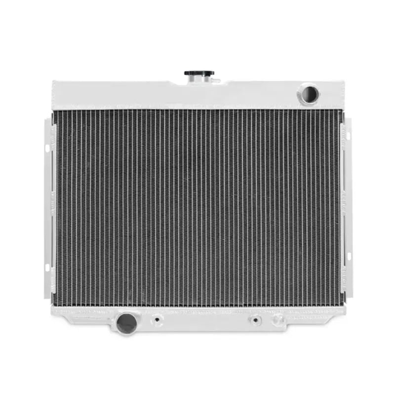 White aluminum radiator for Ford Mustang big block by Mishimoto