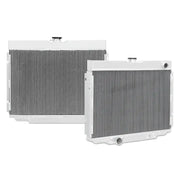 Two aluminum radiators for Ford Mustang big block from Mishimoto for cooling upgrade