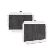White radiators for Plymouth Barracuda small block aluminum radiator upgrade