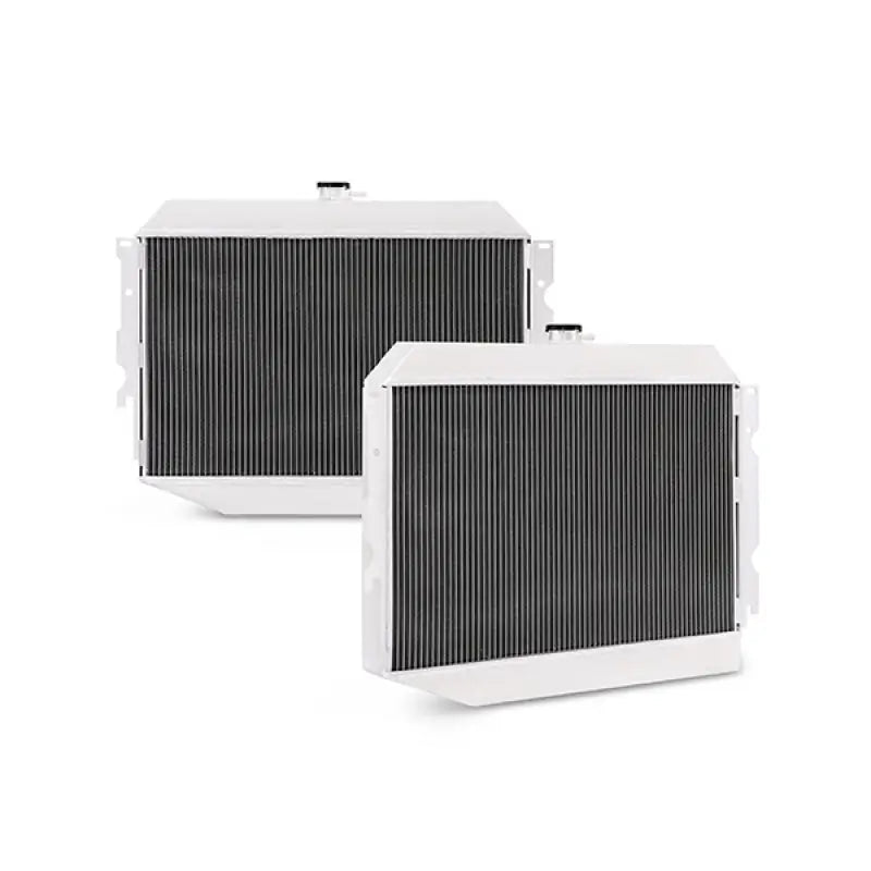 White radiators for Plymouth Barracuda small block aluminum radiator upgrade