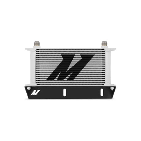 Silver and black oil cooler for Ford Mustang 5.0L thermostatic oil cooler kit