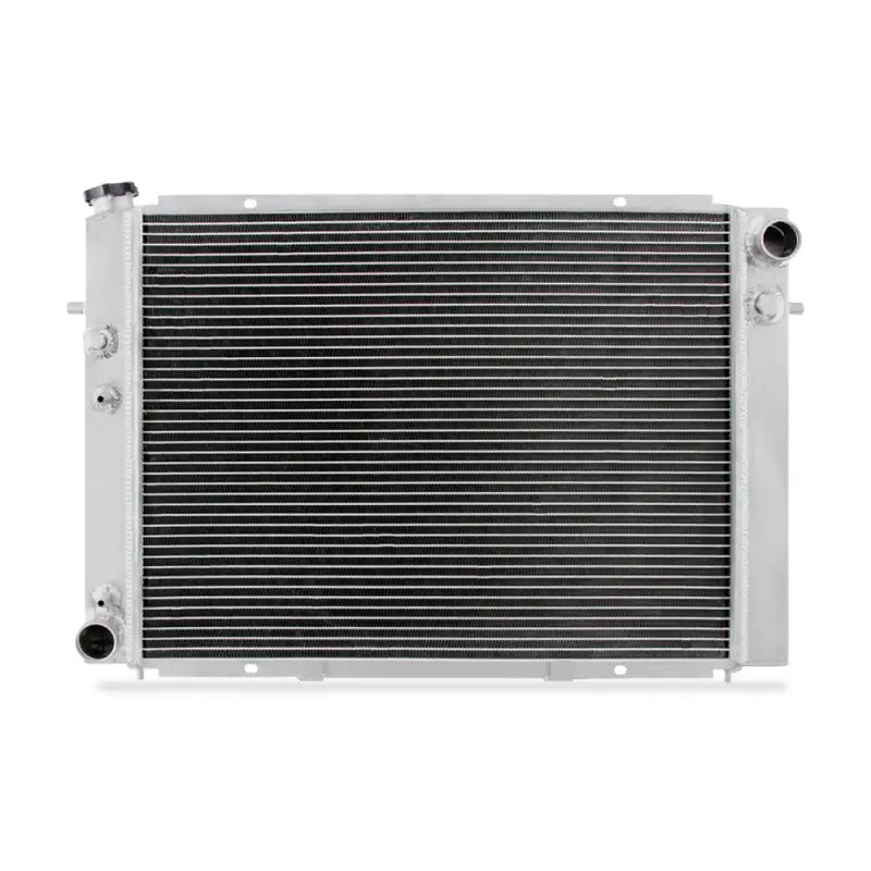 Silver aluminum radiator for Holden Commodore boosts cooling efficiency in V8 models