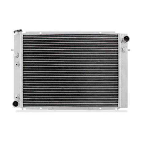 Silver aluminum radiator for Holden Commodore boosts cooling efficiency in V8 models