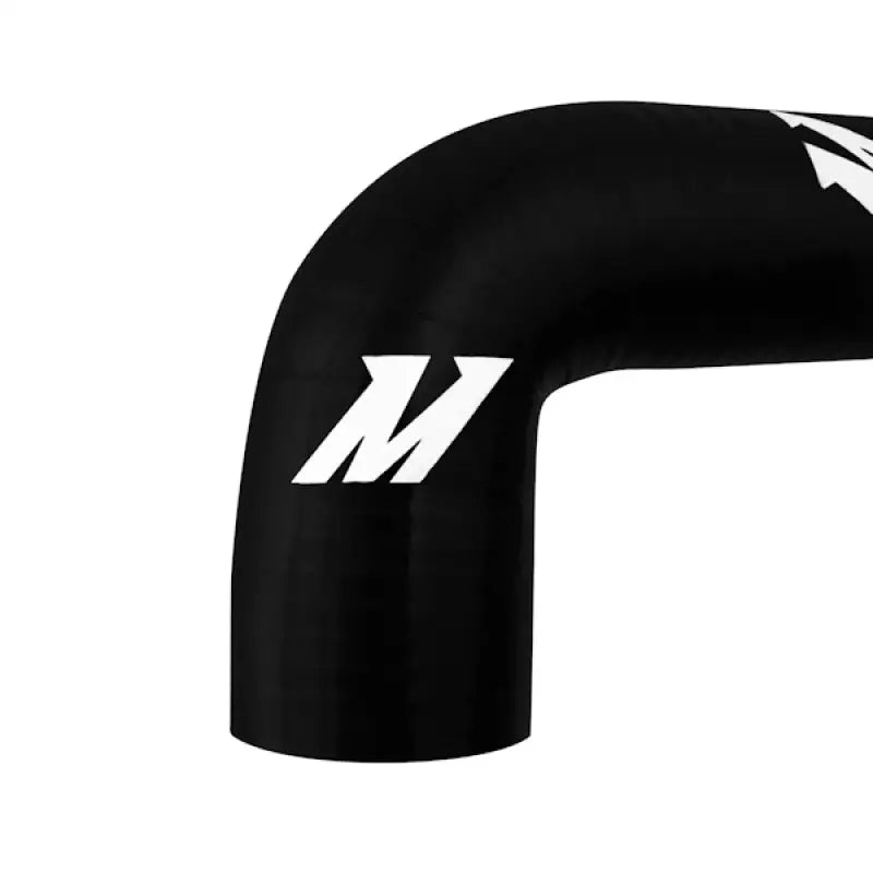 Black silicone elbow hose from Mishimoto BMW E30 silicone hose kit for M3 upgrades
