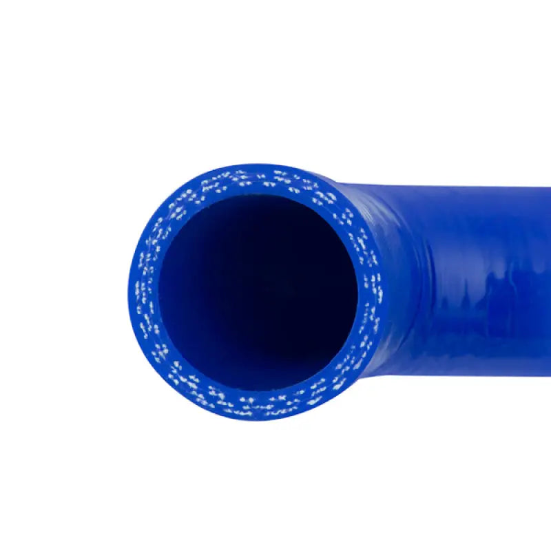 Blue silicone hose from Mishimoto BMW E30 hose kit for smooth engine performance