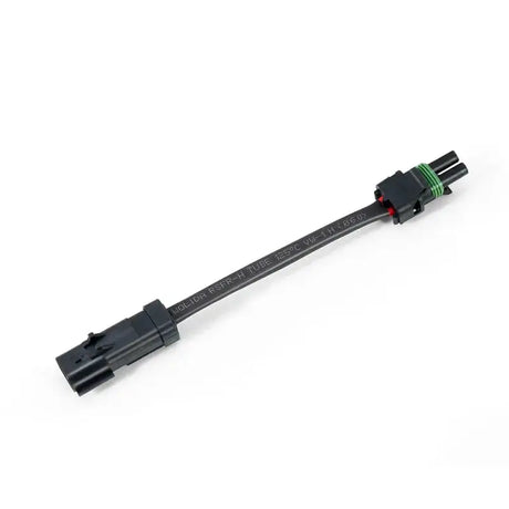 Black electrical adapter cable for Jeep Cherokee fan shroud and performance aluminum fan