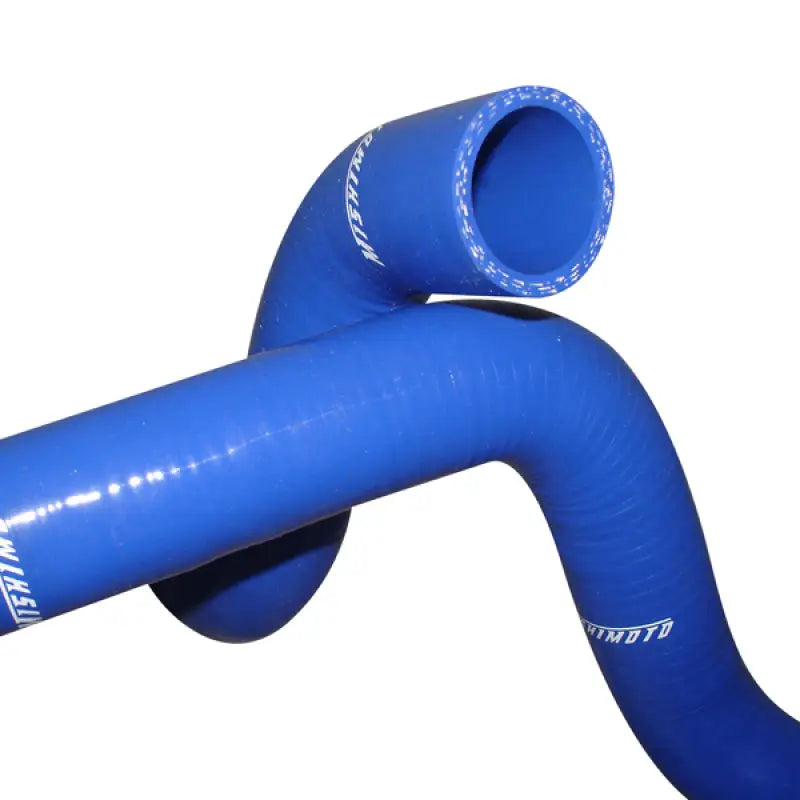 Blue silicone coolant hose from Mishimoto RX7 blue silicone hose kit for Mazda RX7