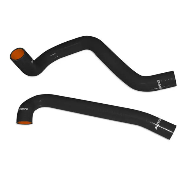 Two black silicone coolant hoses for Jeep Wrangler 4cyl black silicone upgrade