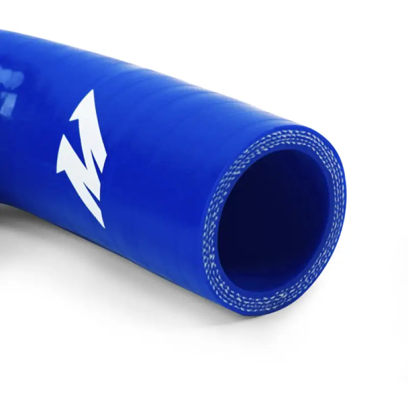 Blue silicone hose with white reinforcement from Mishimoto Pontiac Firebird silicone hose kit